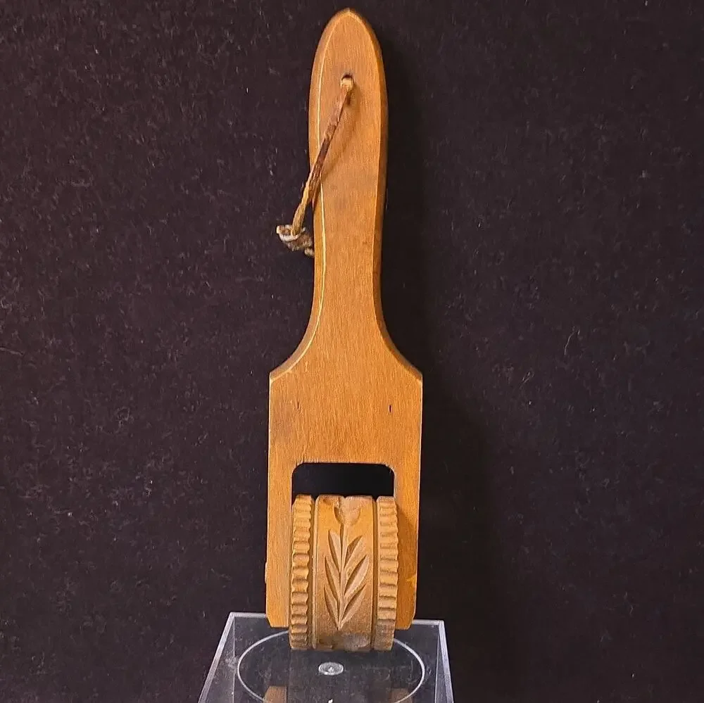Antique Wooden Butter Roller 9.5 inches tall